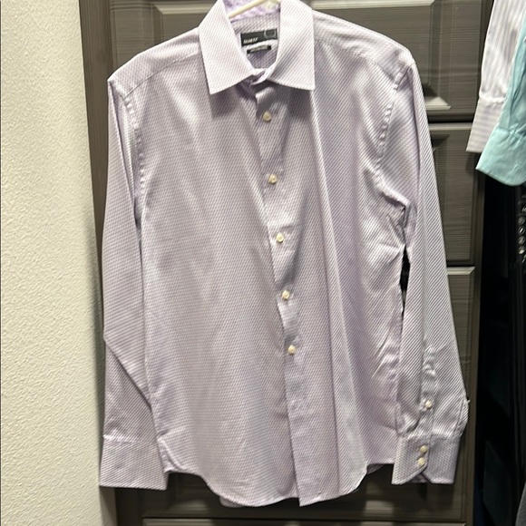 Calvin Klein Purple and Silver Dress Shirts Elegant Formal Wear - Picture 1 of 1